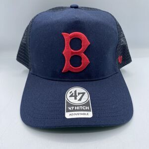 Boston Red Sox 47 Hitch Trucker Hat Mens OSFA Snapback MLB Baseball Blue NWOT